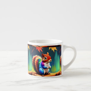 Tasse Expresso Écureuil Assis Coloré Mignon-75463