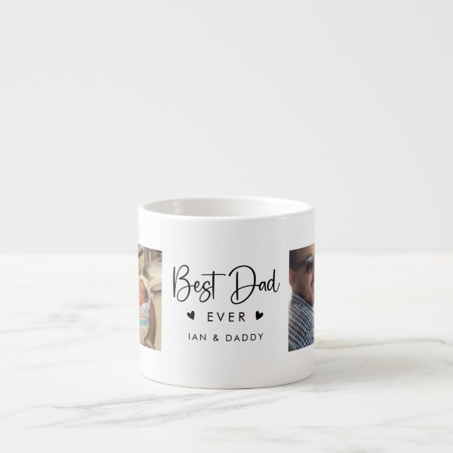 Tasse Expresso Elégant meilleur papa jamais expresso (Devant)