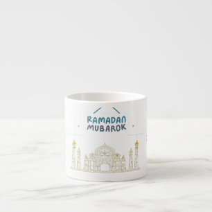 Tasse Expresso Elégant Ramadan Moubarak islamique Masjid Design