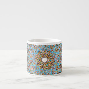 Tasse Expresso Elégante décoration orientale bleu perse
