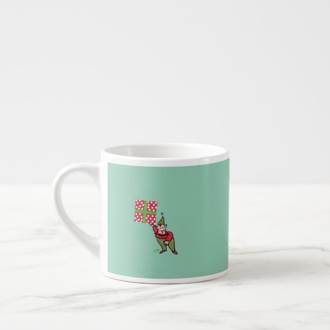 Tasse Expresso Elfe avec Polka Dot Cadeau expresso mule (Gauche)