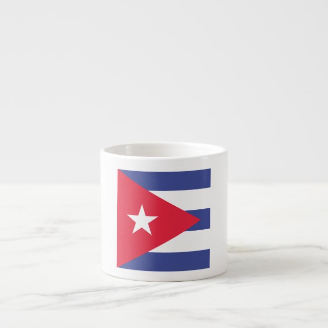 Tasse Expresso Emblème du drapeau cubain (Devant)