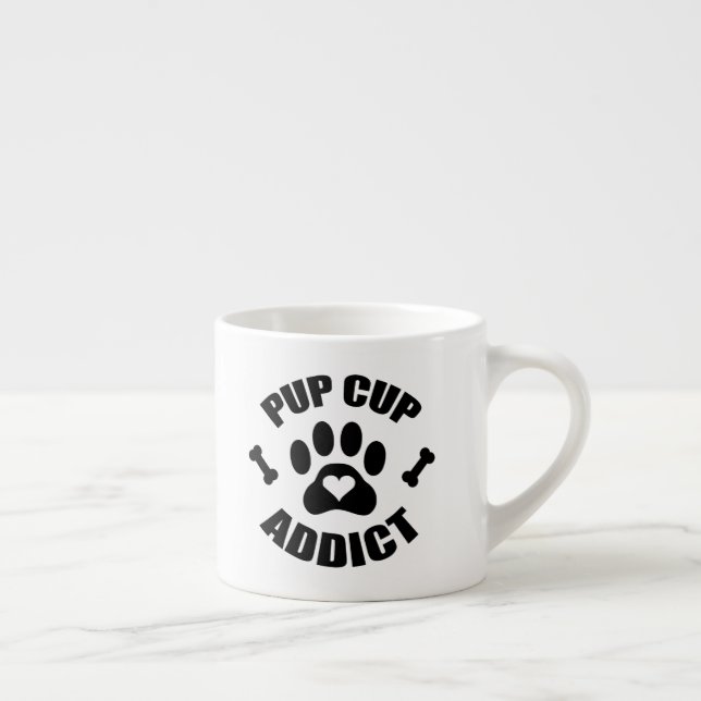 Tasse Expresso Empreinte de patte accro à la Coupe (Droite)