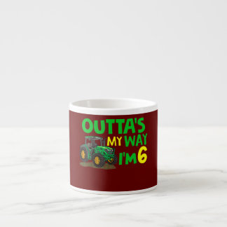 Tasse Expresso Enfants Cool ferme tracteur 6e anniversaire Cadeau