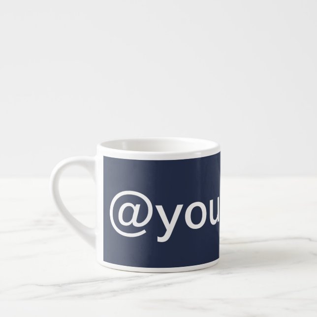 Tasse Expresso Entreprise Personnalisée Médias sociaux Promotionn (Gauche)