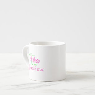 Tasse Expresso ęr Le rose de grand-maman de temps fleurit des
