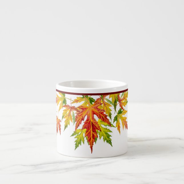 Tasse Expresso Érable d'argent sur une Musique d'Espresso (Devant)