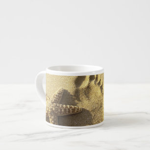 Tasse Expresso États-Unis, Hawaï, Maui, Makena Beach, Empreinte e
