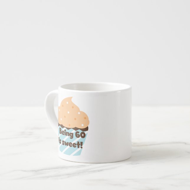 Tasse Expresso Etre 60 est Sweet T-shirts et cadeaux (Devant gauche)