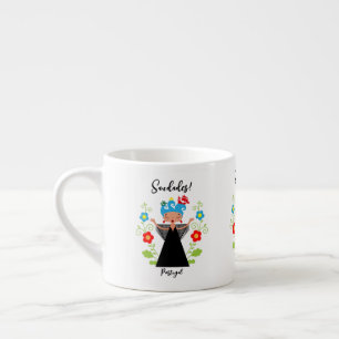 Tasse Expresso Fado chanteuse avec caravelle portugaise