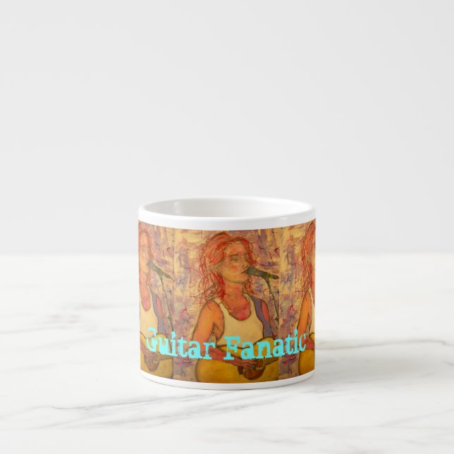 Tasse Expresso Fanatique guitare (Devant)