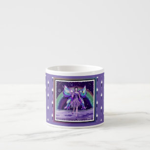 Tasse Expresso Fée de la pluie violette