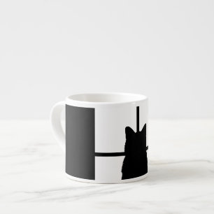 Tasse Expresso Fenêtre Cat Cliquez pour Customiser la couleur Déc