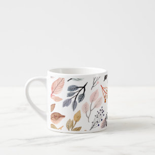Tasse Expresso feuille d'arbre