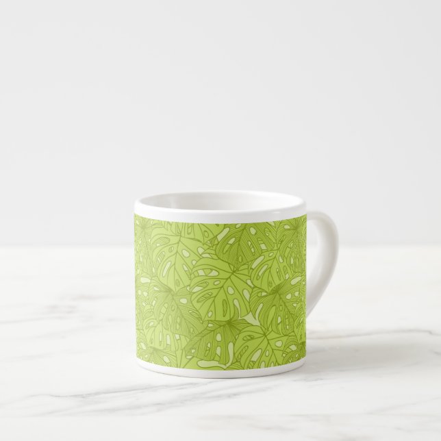 Tasse Expresso Feuille de palmier (Devant droit)