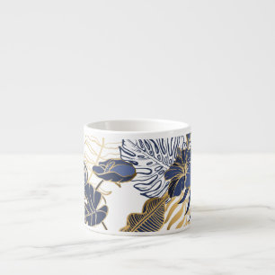 Tasse Expresso Feuilles tropicaux, arrière - plan sans couture da