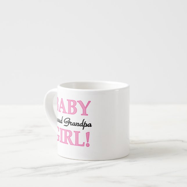 Tasse Expresso Fier Grand-Père Bébé Cadeaux Fille (Devant gauche)
