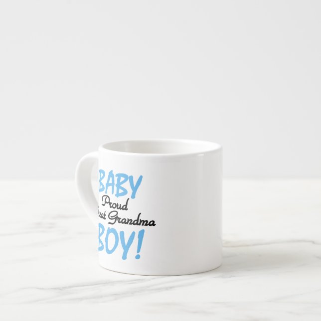 Tasse Expresso Fière Grand Grand Grand Mamie Bébé Cadeaux Garçon (Devant gauche)