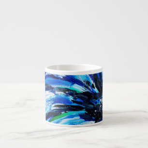 Tasse Expresso Fleur bleue