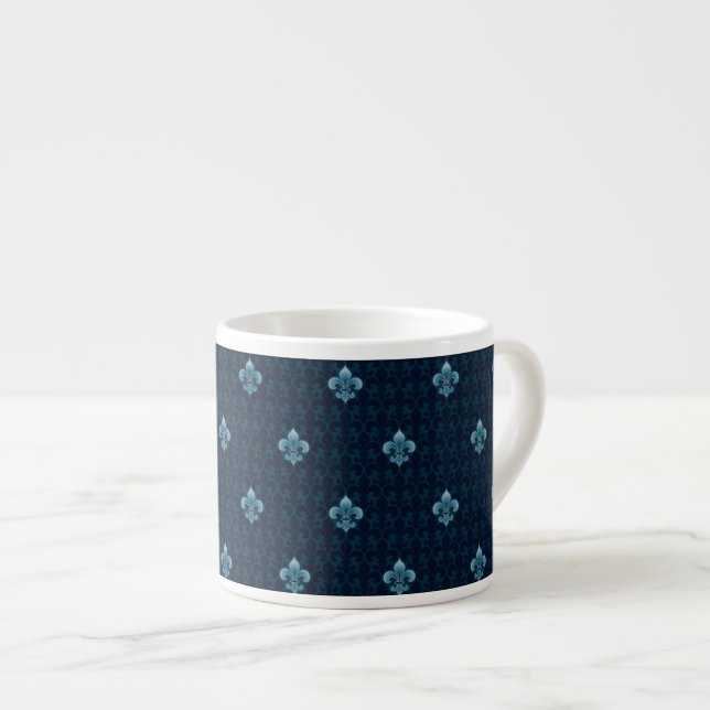 Tasse Expresso Fleur De Lis Pattern (Devant droit)