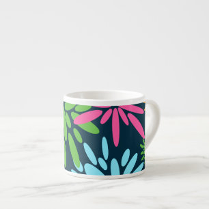 Tasse Expresso Fleurs Abstraites colorées Fleurs de feux d'artifi