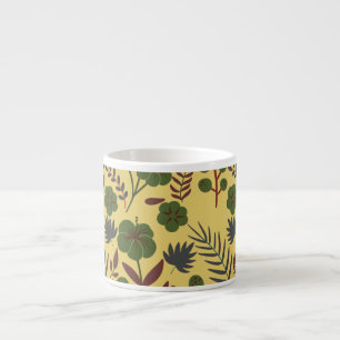 Tasse Expresso Fleurs et papillons floraux motifs sans soudure