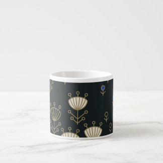 Tasse Expresso Fleurs ethniques : Conception ornementale Vintage