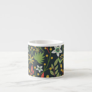 Tasse Expresso Fleurs motifs colorées florales sans couture et qu