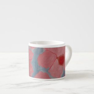 Tasse Expresso Fleurs rose bonbon