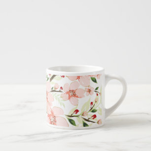 Tasse Expresso Fleurs roses