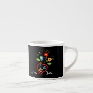 Tasse Expresso Folk portugais bourgeoise de coeur