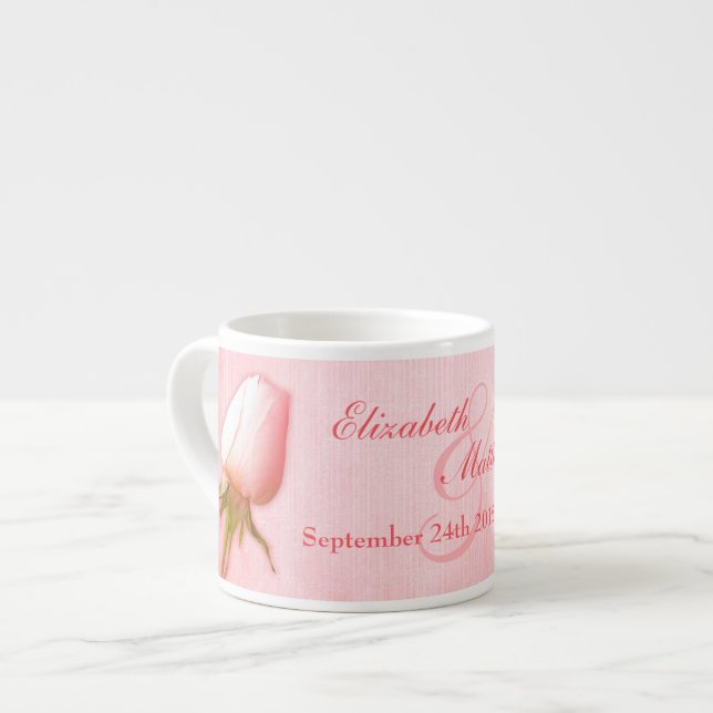Tasse Expresso Gardien rose mariage espresso mule (Devant gauche)