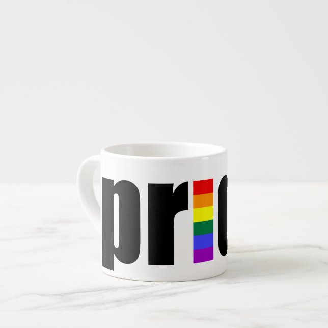 Tasse Expresso Gay pride (Devant gauche)