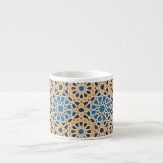 Tasse Expresso Geometric Moroccan Tile & Orange Pattern