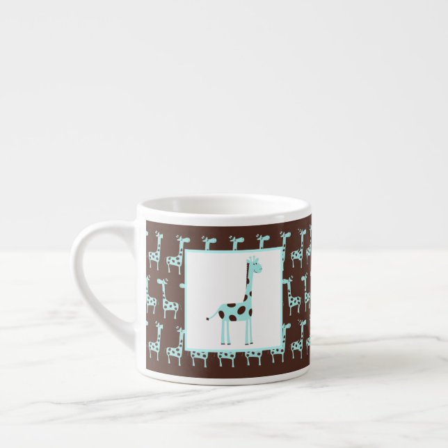 Tasse Expresso Giraffe Bleue (Gauche)