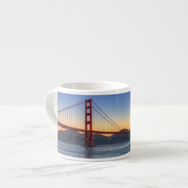 Tasse Expresso Golden gate bridge de traînée de San Francisco Bay (Devant gauche)