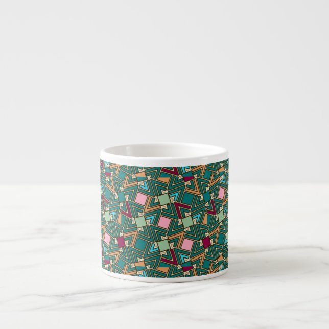 Tasse Expresso Graffiti Explosion Modern Geometric Pattern  (Devant)