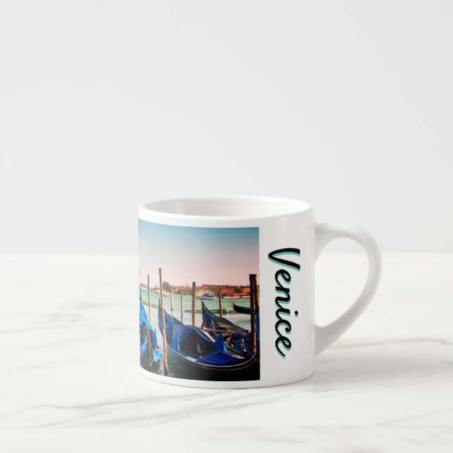 Tasse Expresso Grand Canal de Venise avec des gondoles emblématiq (Droite)