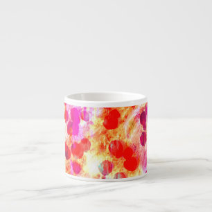Tasse Expresso Grunge couleur point texture arrière - plan