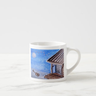 Tasse Expresso ...guitare perdue...art de Jutta Gabriel...