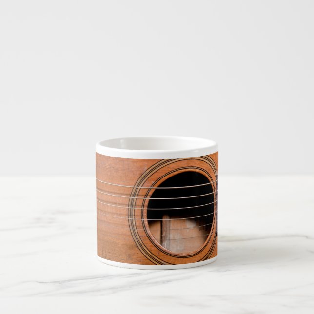 Tasse Expresso Guitare rustique (Devant)