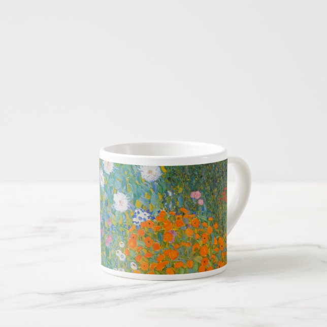 Tasse Expresso Gustav Klimt - Jardin des fleurs (Devant droit)
