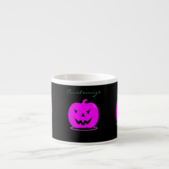 Tasse Expresso Halloween Thunder_Cove de Jack rose olantern (Devant)
