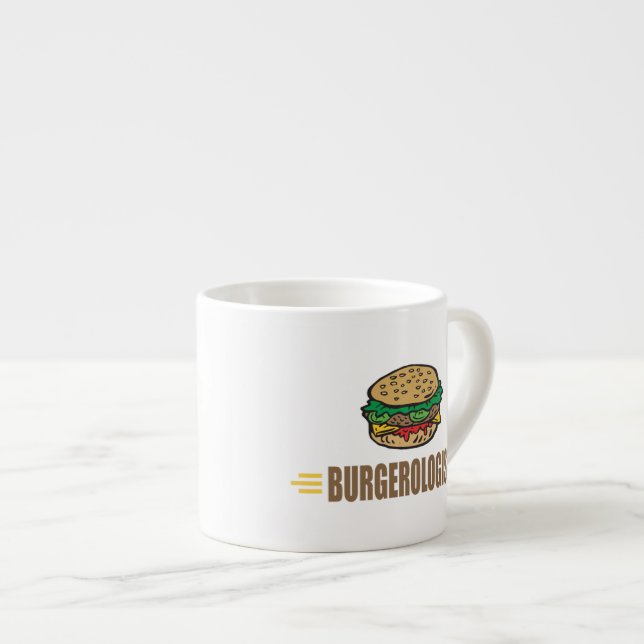 Tasse Expresso Hamburger drôle (Devant droit)