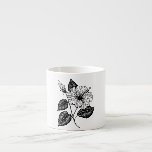 Tasse Expresso Hibiscus fleur II (Devant)