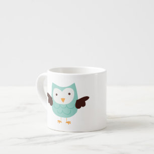 Tasse Expresso Hibou vert en bon état de ressort
