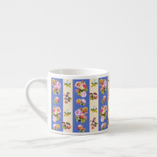Tasse Expresso hirondelles et roses
