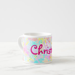 Tasse Expresso holiES - Splashes pastel motif transparent 1