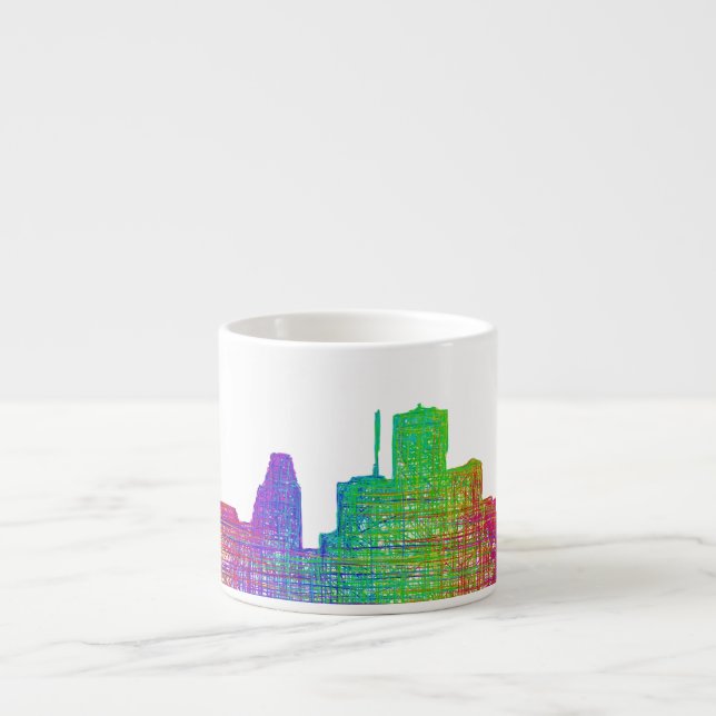 Tasse Expresso Horizon de Houston (Devant)