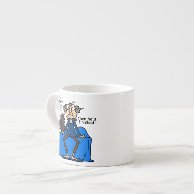 Tasse Expresso Humour alors fini inachevé de mariage (Devant gauche)